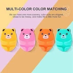 jsr Cute Bear Shape Plug Holder | Self-Adhesive Wall Socket Plug Hook Hook 1 image 3