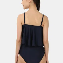 tomkot Solid Women Swim-dress Dark Blue Swimsuit image 3