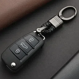 CONTACTS Black Leather & Metal Key chain-picture-32