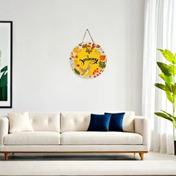 blue wall decor YELLOW PLATE image 5