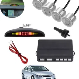 autofetch Universal 4 Silver Reverse Parking Sensor-AF25A177 Universal 4 Silver Reverse Parking Sensor-AF25A177 Parking Sensor image 1