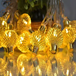 kingdom 10 LEDs 3 m Gold Steady Lantern Rice Lights image 5