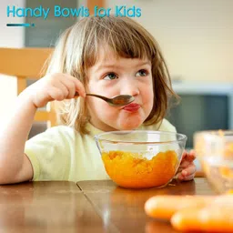 aanami Glass Dessert Bowl 150ML Transparent Katori, Glass Serving Bowls, Round Toughened image 2