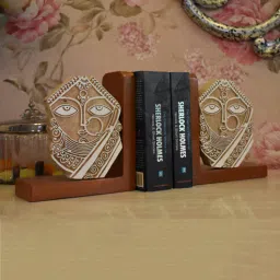 rhapsodically made Lady Faced Brown Engineered Wood Bookend-picture-33