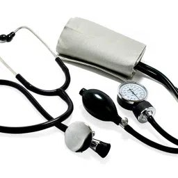 Dishan H.das Cardiofonic Stetho complete set with bag & Dr D Blood Pressure checking Bp Monitor image 4