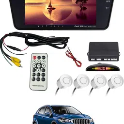 maties 7inch LED Car Rearview Monitor Mirror With Touch Button & White Sensor 183 Black LCD-picture-37