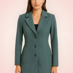 pepzo Women Solid Double Breasted Casual Blazer-picture-20