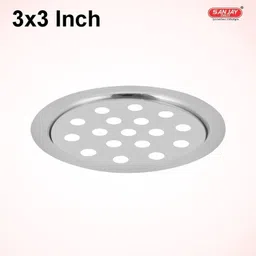 sanjay chilly Floor Stainless Steel Push Down Strainer image 1