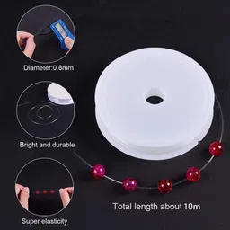 dreggerz Jewellery Making Kit, Colorful Beads Set for Kids DIY Craft Bracelet image 3