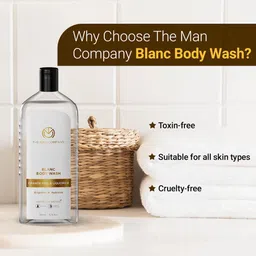 the man company Blanc Perfumed Body Wash for Men with Orange Peel & Liquorice image 4