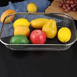 cheshtasales Drain Basket Steel Drip Tray Spoon Holder Dish Drainer Kitchen Drying Stand Basketball Ring image 4