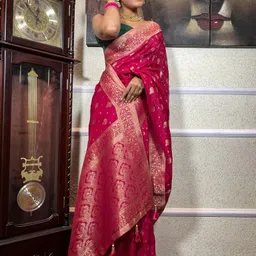 kakadiya Embellished Banarasi Pure Silk Saree image 4