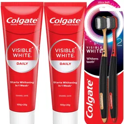 colgate Visible White Toothpaste with Visible White O2 Toothbrush Toothpaste-picture-19