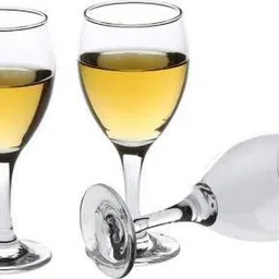 good to great creation (Pack of 6) Royal Wine, Cocktail, Drinking Clear Glass Set- S6 Glass Set (250 ml, Glass) Glass Water/Juice Glass image 2