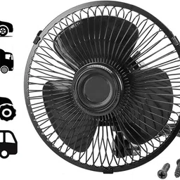 ccmm Black Compact Sleek Design 6inch/12V Car Interior High Airflow Fan-01 Car Interior Fan-picture-19