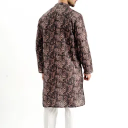 niraj creation Men Printed Cotton Blend Straight Kurta image 4