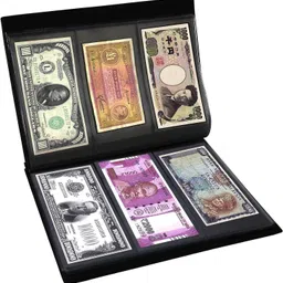 asv Currency Note Collection Album with Leather Cover For Keeping 90 Pockets-BLACK-BEST FOR COLLECTION-picture-19
