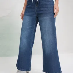 tokyo talkies Women Boot-Leg Mid Rise Blue Jeans image 4