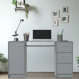 madesa Alaska Writing Table In Grey Finish-picture-33