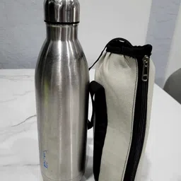 newsparsh Siva Portable Water Bottle Cover With Shoulder Handle & Zipper Closure, 1 Littre image 3