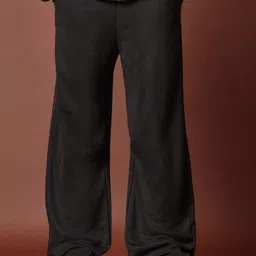 dockstreet Men Solid Black Track Pants image 1