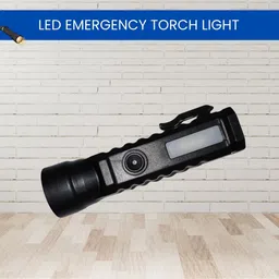 clairbell Emergency Rechargeable Pocket LED Torch Light with Side COBB Light for NightE343 Torch image 1