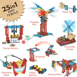 smartivity 25 in 1 Multi-Builds Hydraulic Kit STEM DIY Toy for Kids 6-14 Years Old image 3