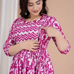 guljifashion Women Maternity/Nursing Nighty image 1
