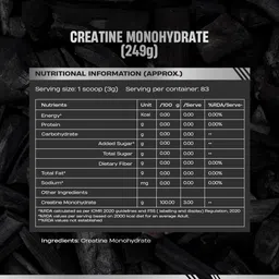 beastlife Super Micronized Creatine Monohydrate Unflavoured 249g | NABL Lab Tested Creatine image 3