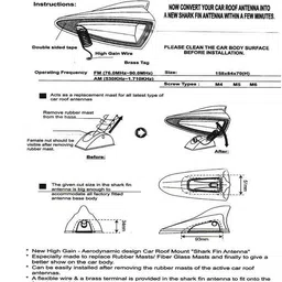 auto pearl SF2T46 - Premium Quality Black Shark Fin Replacement Signal Receiver (AM/FM) Antenna Black Shark Fin Replacement Signal Receiver (AM/FM) Antenna For - I20 Elite Hidden Vehicle Antenna image 4