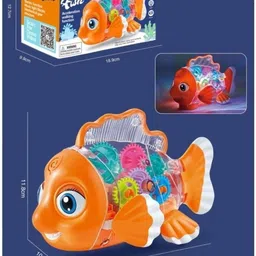 quasar 3D Gear Fish Latest Design 360Degree Rotation image 3