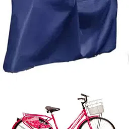 ronish Cycle Cover Plain Blue For SHERRY IBC 26T Bicycle Cover Free Size-picture-28