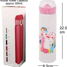 iktu Hot & Cold SUS304 Stainless Steel Unicorn Water Bottle Vacuum Insulated Flask 500 ml Flask image 4