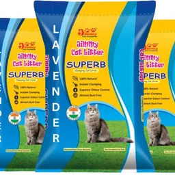 jimmy Superb LAVENDER Scented Cat Litter 25 kg Pet Litter Tray Refill image 1