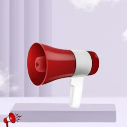 guggu Handheld Megaphone with Siren, Microphone & Rechargeable for Outdoor EventsB342 Megaphone Portable Megaphone Siren Loudspeaker Function &Long Battery BackupS342 Outdoor PA System-picture-17