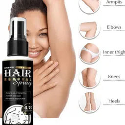 mintara Hair Removal Spray for Body Private Part, Chest, Legs & Under Arms Spray Cream image 2