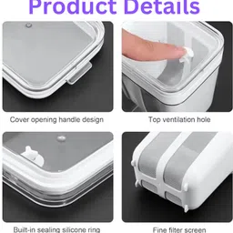 diva CREAMY YOGURT MAKER| Greek Yogurt Maker-1100 ML | Multipurpose Yogurt Strainer Yogurt Maker image 5