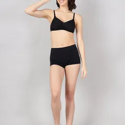 SHOPPY VILLA Medium Coverage Lightly Padded Cotton T-shirt Bra With Moisture Wicking image 5