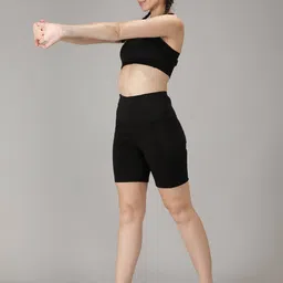 madact Solid Women Black Tights image 5