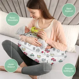 toytoria Baby Feeding Pillow for Newborn | Nursing Support Breastfeeding Pillow image 2