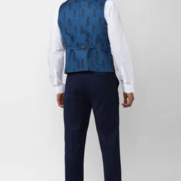 peter england Men Single Breasted Self Design Suit image 4