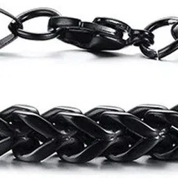 nakabh Stainless Steel Black Silver Bracelet-picture-26