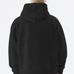 maniac Men Full Sleeve Solid Hooded Sweatshirt image 4