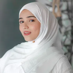 ayezahijab Solid Satin Blend, Silk Women Brown, Pink, White, Yellow Faux Turtleneck Neck Cover, Scarf, Bluetooth Scarf, Fancy Scarf, Stole image 3