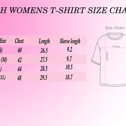 tqh Women Printed, Typography Round Neck Cotton Blend Red T-Shirt image 4