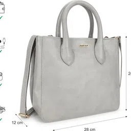 fastrack Women Grey Hand-held Bag - Regular Size image 4