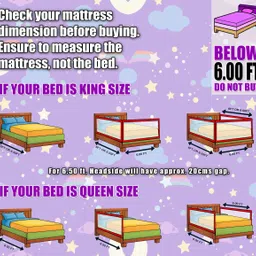 kiddery Bed Rails for Baby Toddler Safety Adjustable Height Blue Pack of 3 image 3