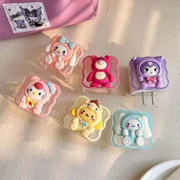 YuniKase Charger Cover for iPhone 18W-20W Charger, Cute 3D Design charger protector with Cable Protector image 4