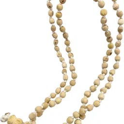 dev samagri Original Tulsi Jaap Mala 108 Beads|Jaap mala|Tulsi mala for mantra jaap Wood Chain-picture-20