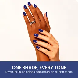 beauty people Diva Nail Polish, 21-Free Formula, Vibrant Shade, Blue Horizon, 8ml Blue Horizon image 4